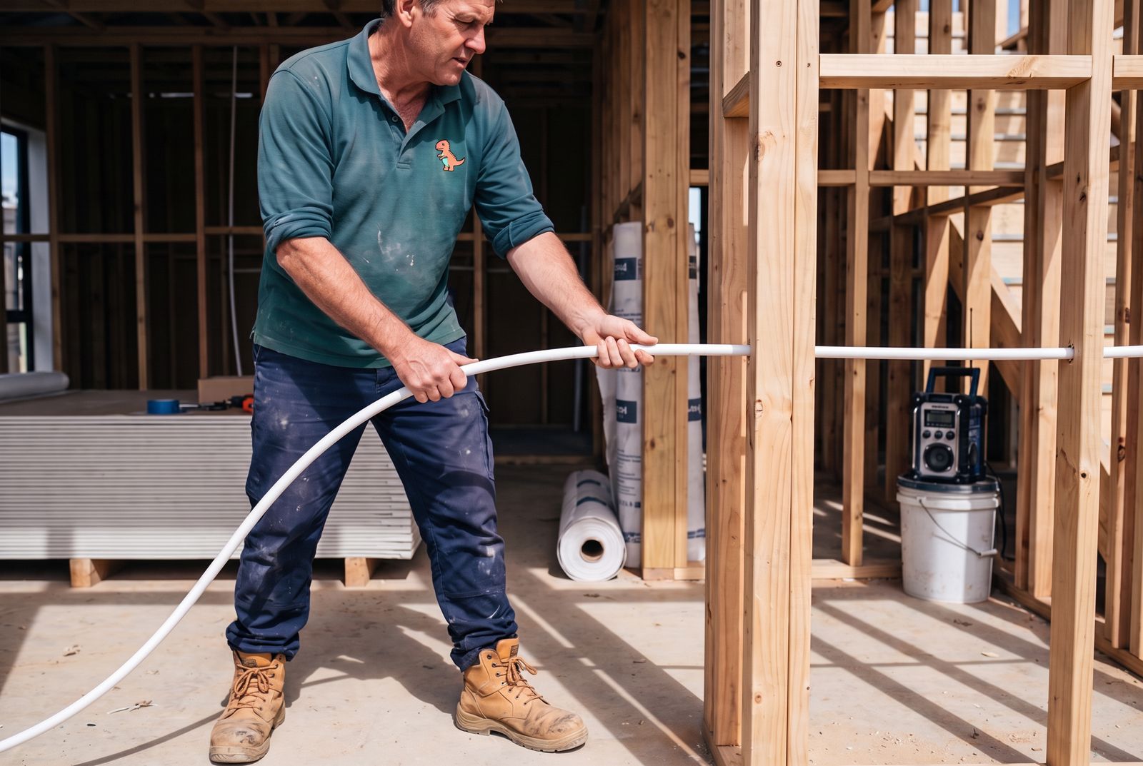 New Build Plumbing by a licensed Cheeky's Plumbers plumber in Auckland
